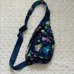 Vera Bradley Floral Crossbody Bag - Navy and Multicolor